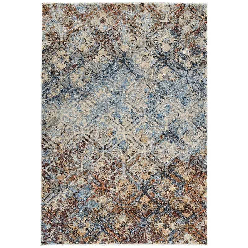 Dalyn Aero Multicolor Transitional Pattern Area Rug 3'3" x 5'3"