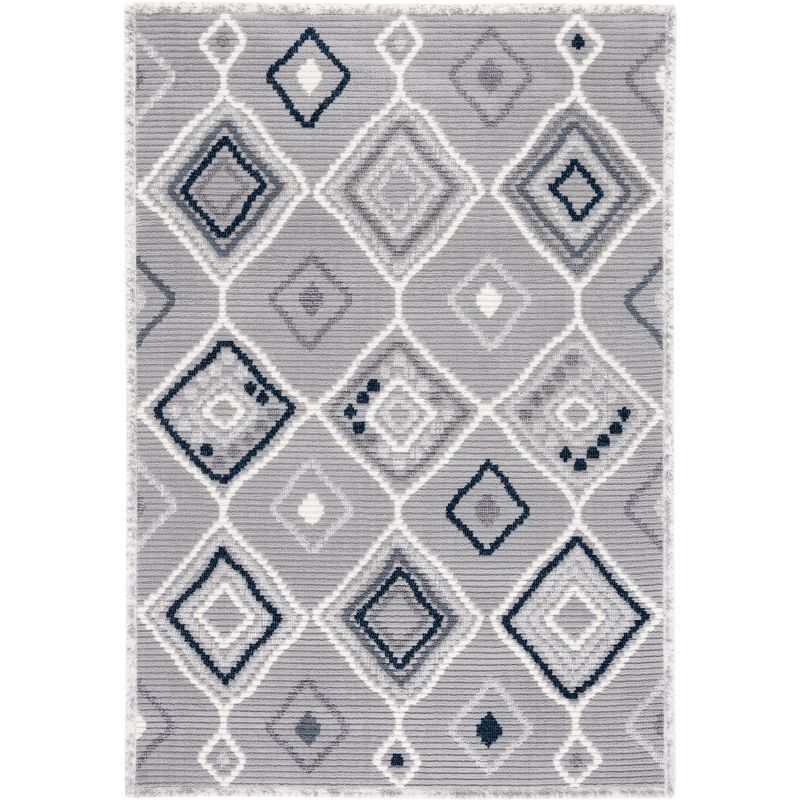 Marrakesh Gray and Light Gray Rectangular Wool Area Rug