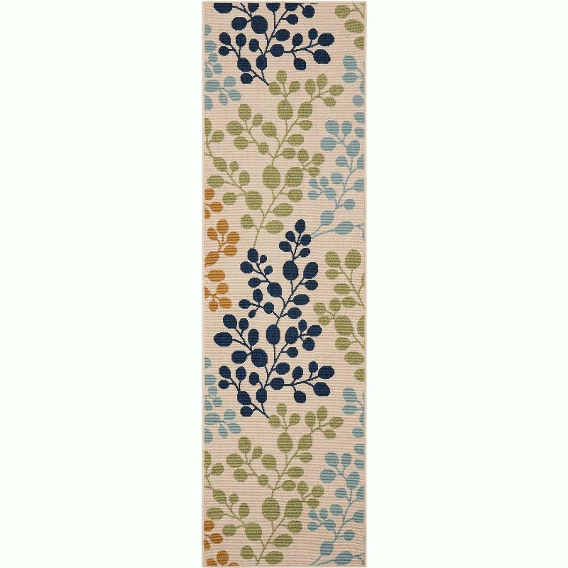 Ivory Bliss 27" Handmade Reversible Indoor/Outdoor Runner Rug