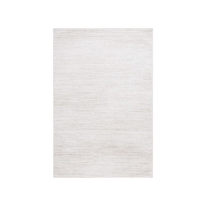 Ivory Beige Hand-knotted Square Synthetic Area Rug