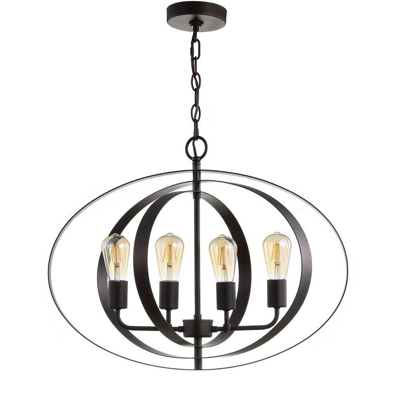 Contemporary Killian Globe Pendant in Classic Iron Finish