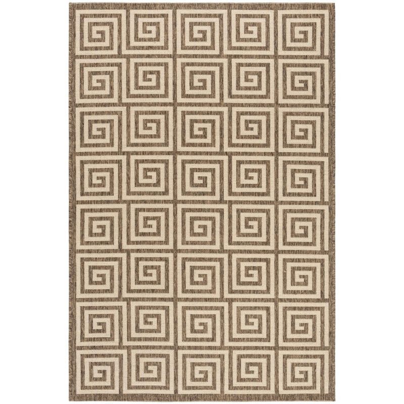 Geometric Flatweave Synthetic 4' x 6' Reversible Area Rug