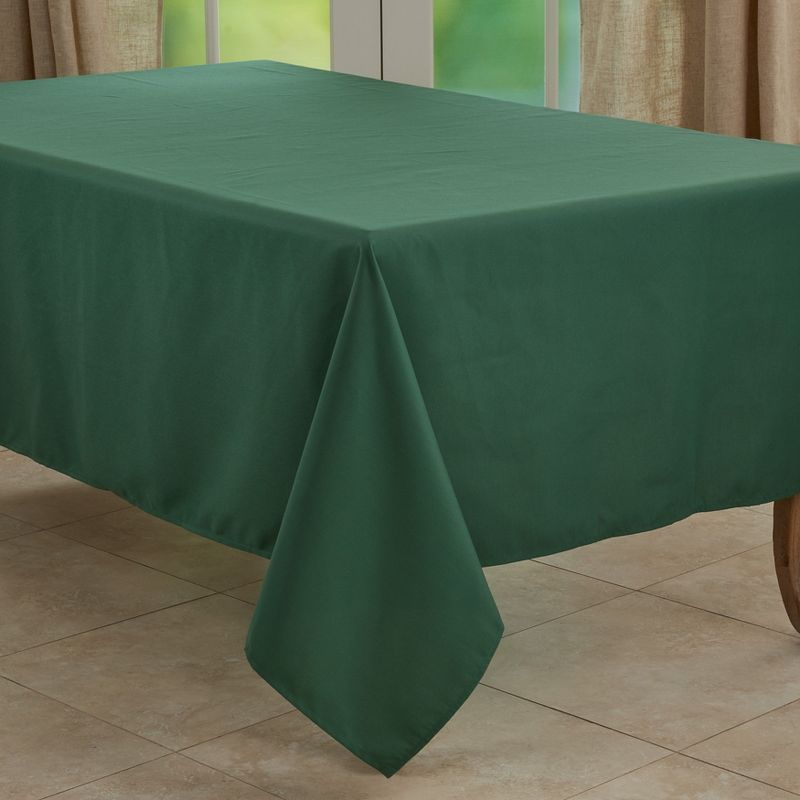 Green Rectangular Fabric Everyday Tablecloth