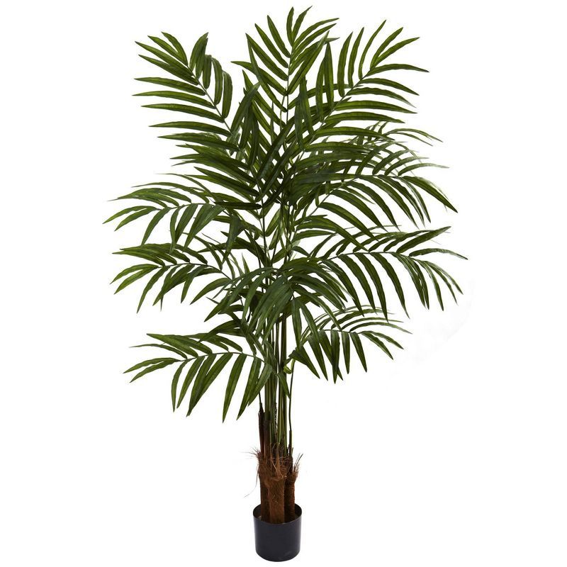 5' Green Plastic Potted Palm Tree