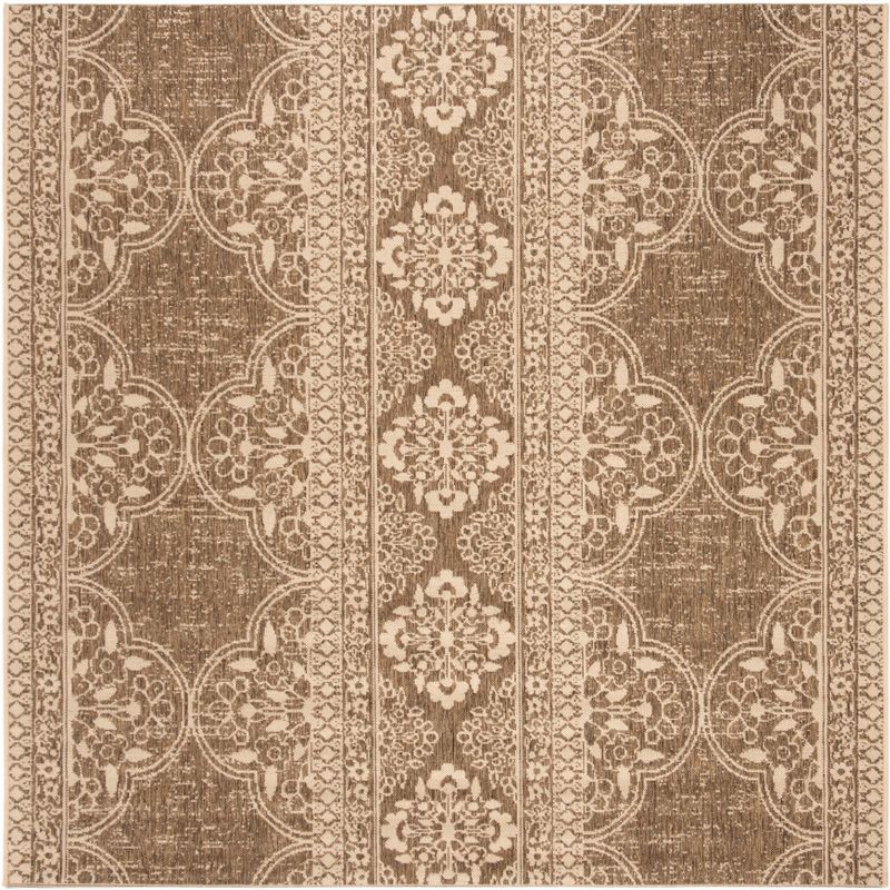 Linden Square Cream & Beige Geometric Flatweave Area Rug