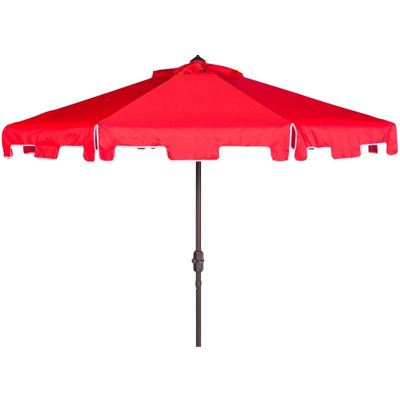 Zimmerman 11Ft Red Polyester Market Patio Umbrella