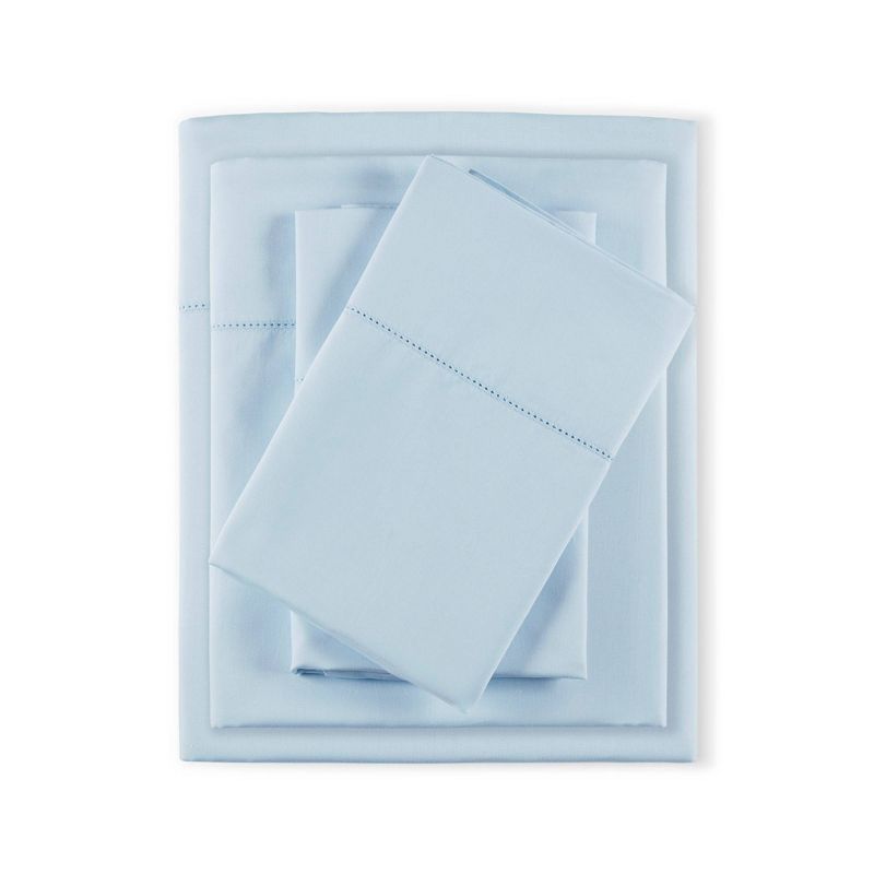 Queen Blue Egyptian Cotton Deep Pocket Sheet Set