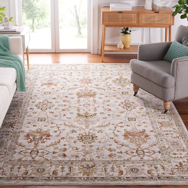 Hamilton Ivory Medallion Hand-knotted Wool Square Rug