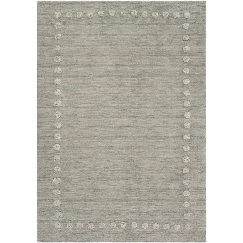 Gray Hand-Tufted Wool Kids Area Rug 3' x 5'