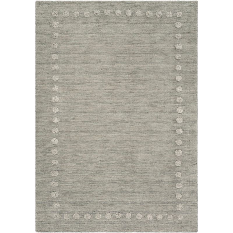 Cozy Haven Hand-Tufted Wool Kids Rug in Gray, 4' x 6'