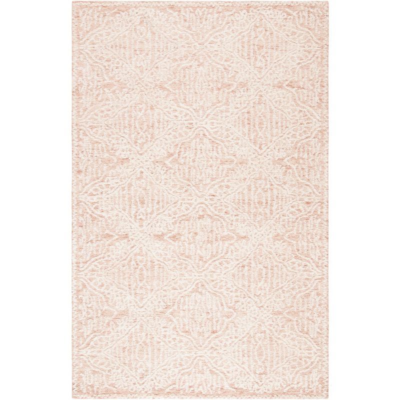 Ivory Hand-Tufted Wool Rectangular Area Rug