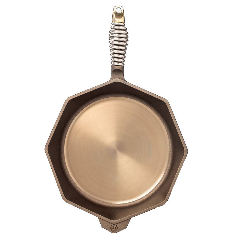 FINEX 12" Bronze Cast Iron Skillet with Stainless Steel Handle