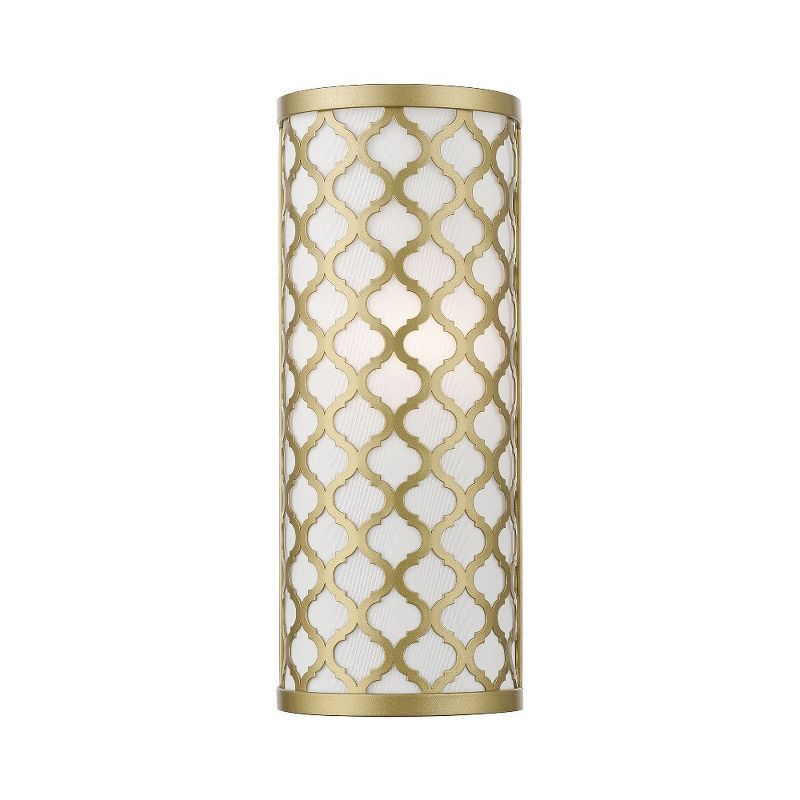 Arabesque Soft Gold Single-Light Dimmable Wall Sconce