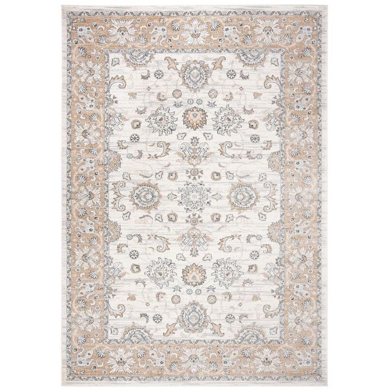 Isabella 8' x 10' Cream Beige Synthetic Area Rug