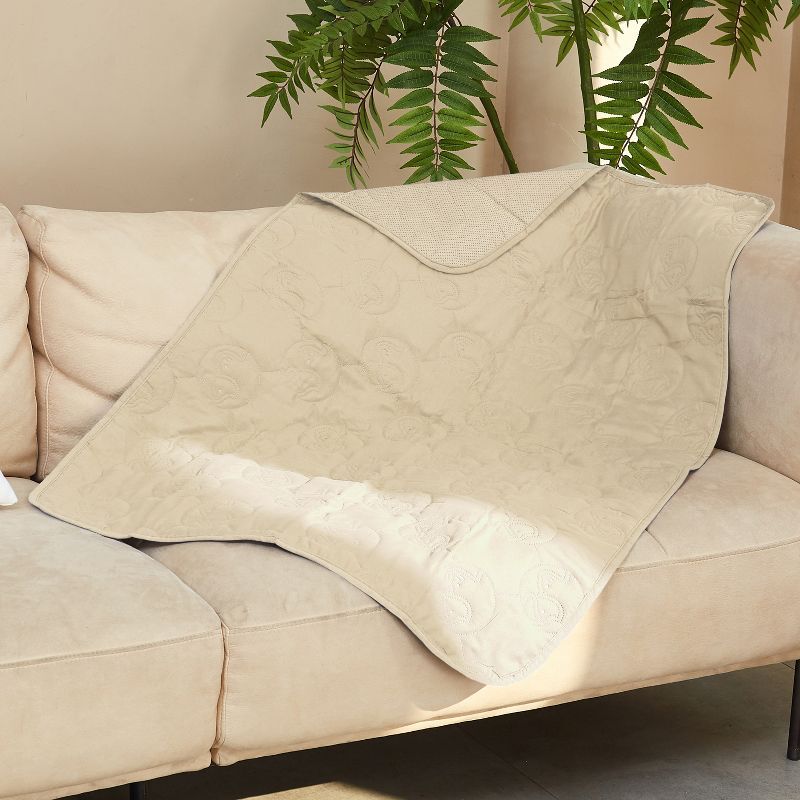 Latte Waterproof Non-Slip Pet Couch Cover Blanket