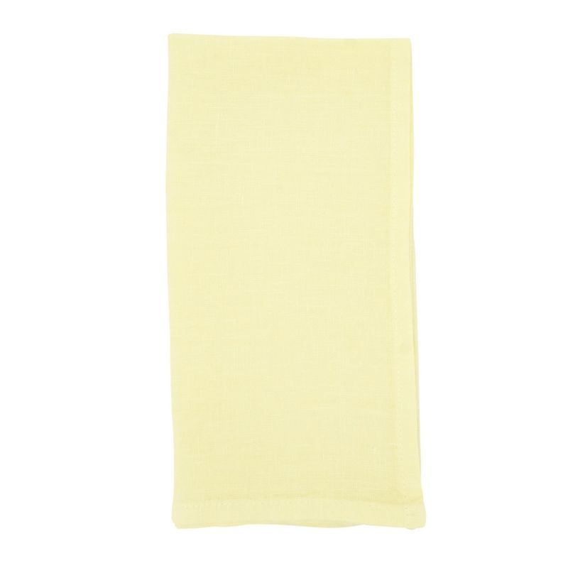 Yellow 20" Pure Linen Cloth Napkins Set of 4