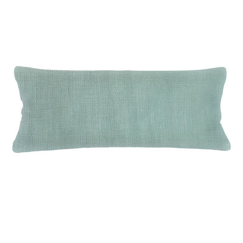 Mint Green Linen Body Pillow with Down Alternative Fill