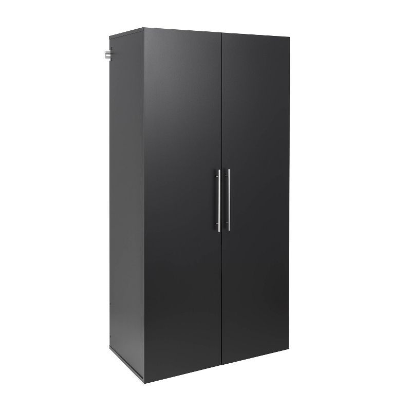 Prepac Black Large Adjustable Shelving Storage Cabinet