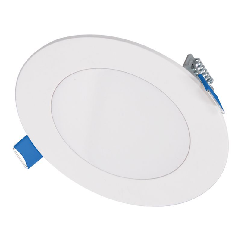 Matte White 4" LED Recessed Downlight with Trim