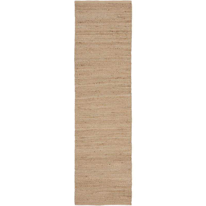 Earthy Elegance Natural Jute 2'3" x 8' Runner Rug