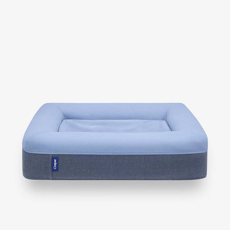 The Casper Dog Bed - Small - Blue: Indoor Mat Bed with Removable Machine Washable Cover, Memory Foam, 1 Year Warranty