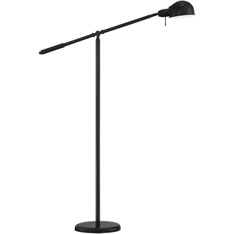 Adjustable Dark Bronze Pharmacy Floor Lamp with USB Port