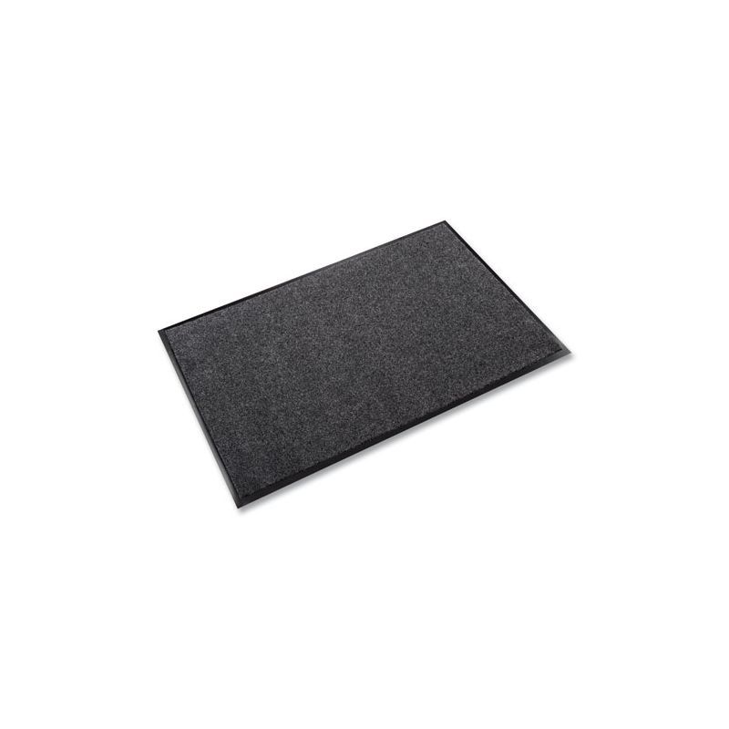 Charcoal Rectangular EcoStep Wiper Mat with Vinyl Backing