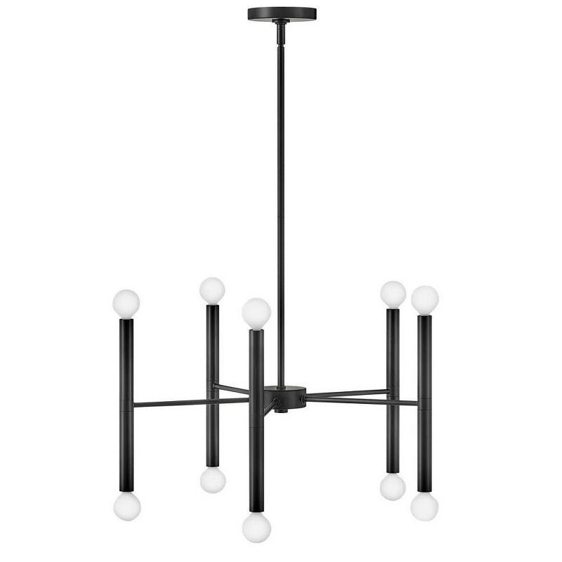 Millie Black 10-Light Mid-Century Modern Chandelier