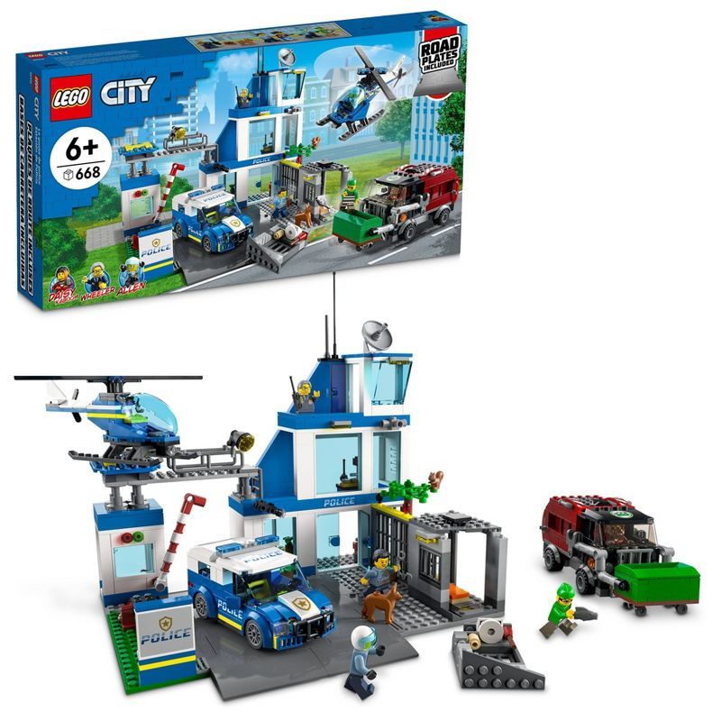 LEGO City Police Station with Helicopter and Truck Set