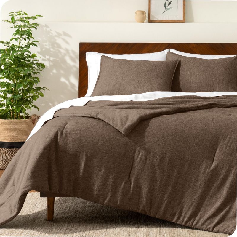 Heathered Taupe Full Size Ultra-Soft Down Alternative Comforter Set