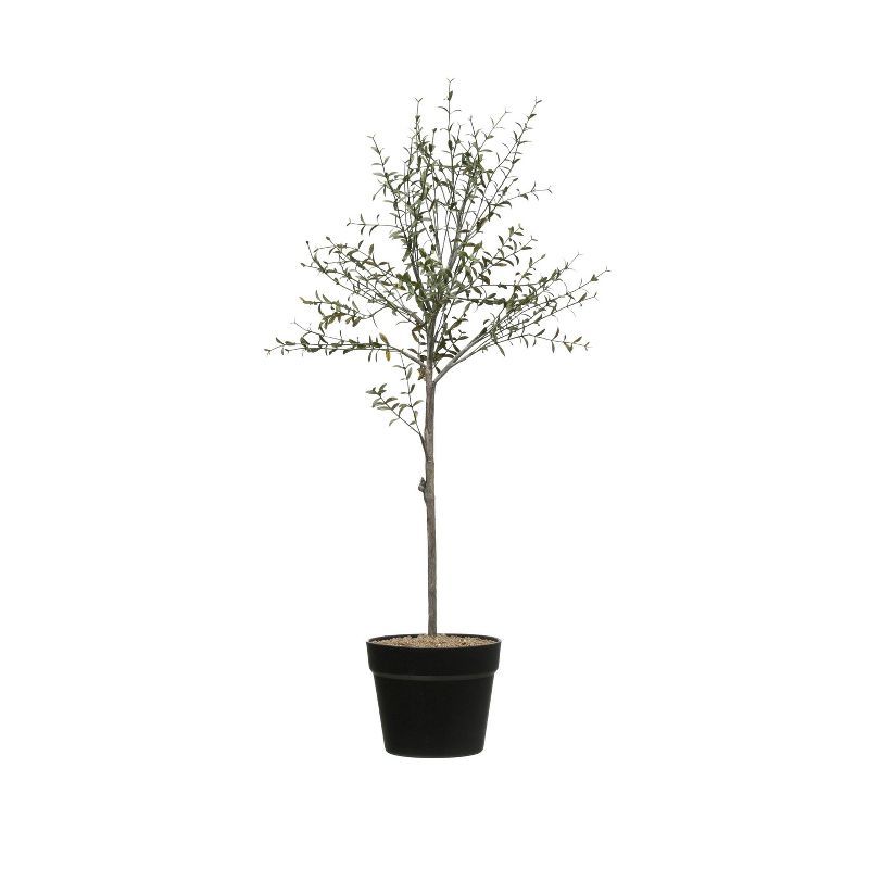 Illuminated Faux Thyme Topiary in White Pot, 30" Tabletop