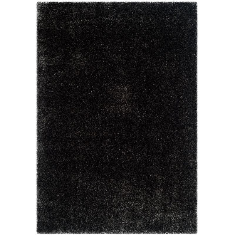 Charlotte Charcoal Gray Shag 4' x 6' Area Rug