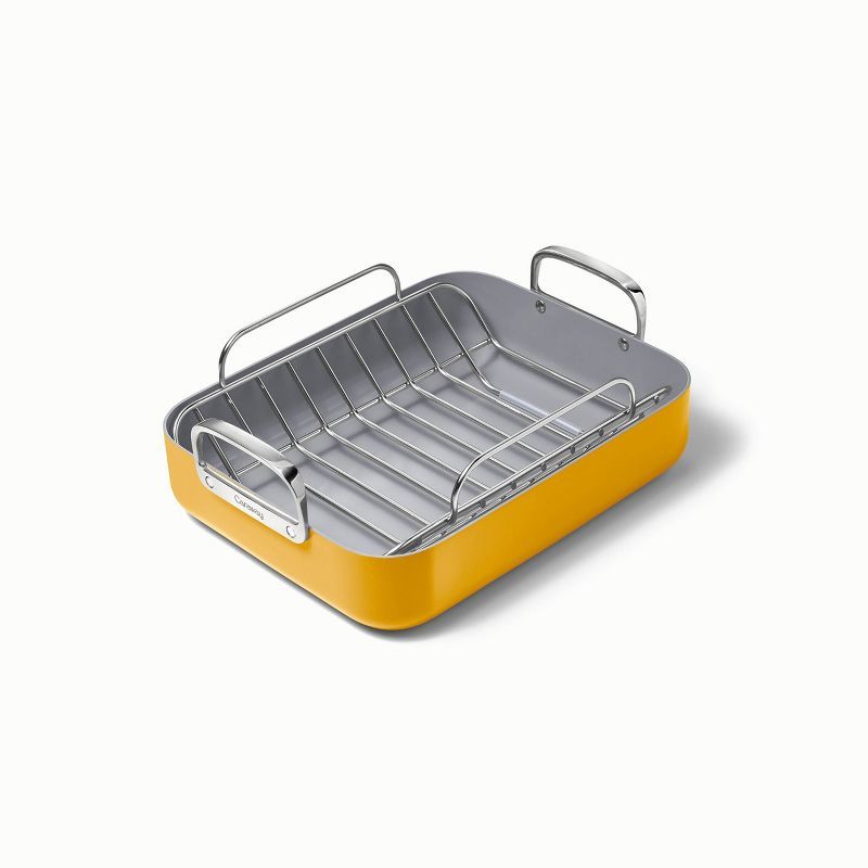 Marigold Ceramic Nonstick Square Roasting Pan with Rack