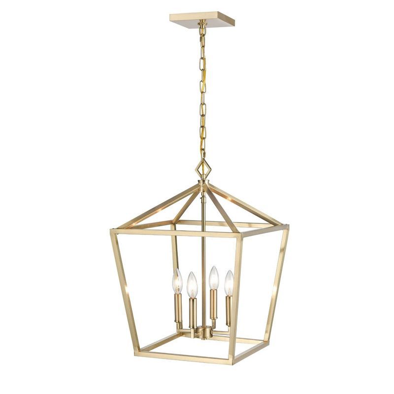 Elegant Modern Gold LED Pendant Light for Indoor/Outdoor Use