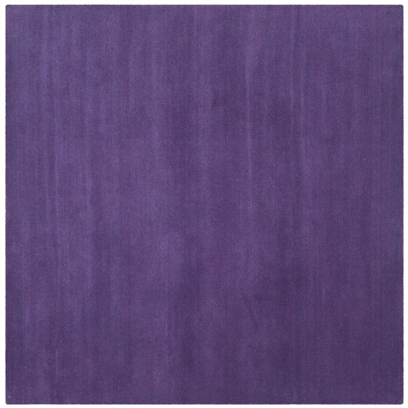 Himalaya Purple Wool Hand-Tufted Square Rug