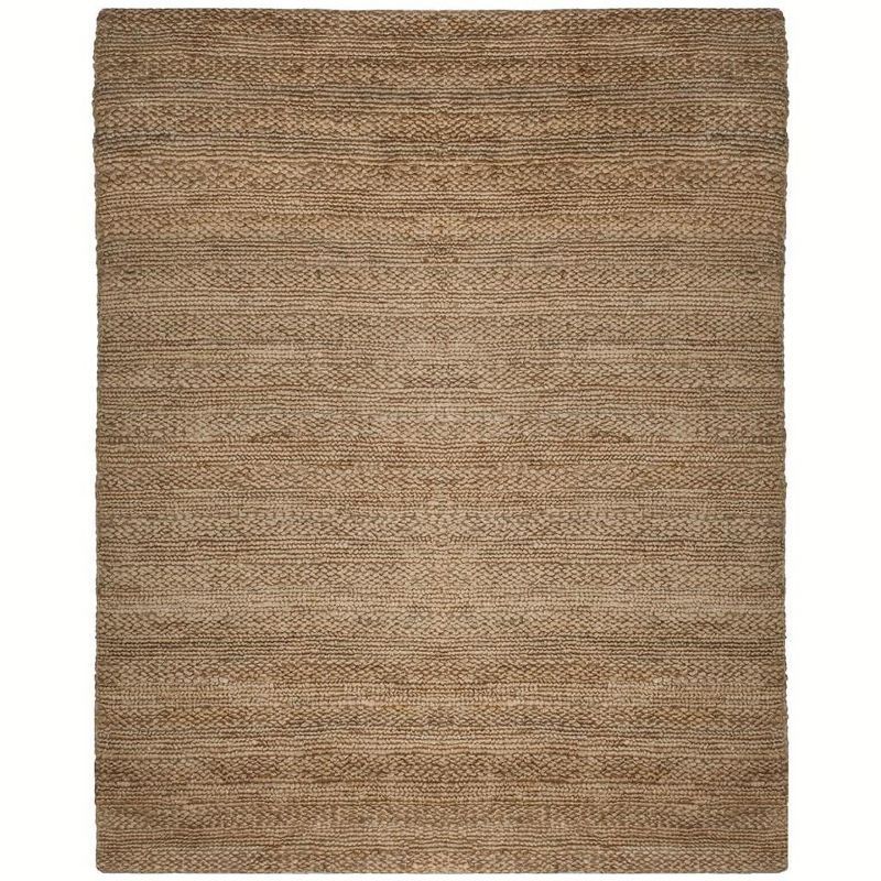 Hand-Knotted Natural Jute 9' x 12' Rectangular Area Rug