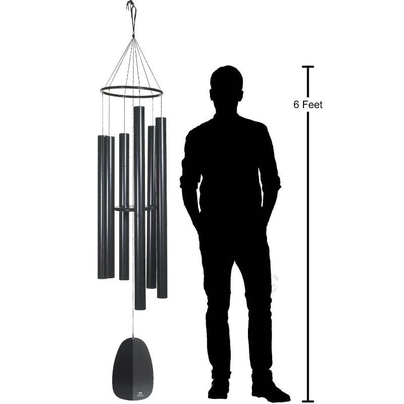 Black Aluminum Extra Large Outdoor Wind Chime