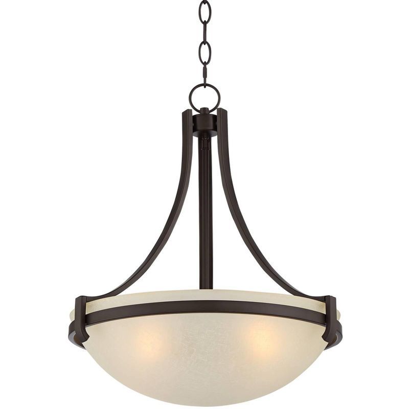 Mallot Bronze Pendant Chandelier with Champagne Glass Shade