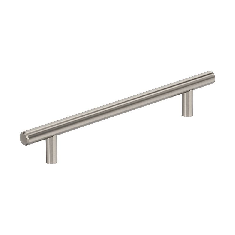 Brushed Nickel 6-5/16" Bar Cabinet Pull with Mounting Hardware