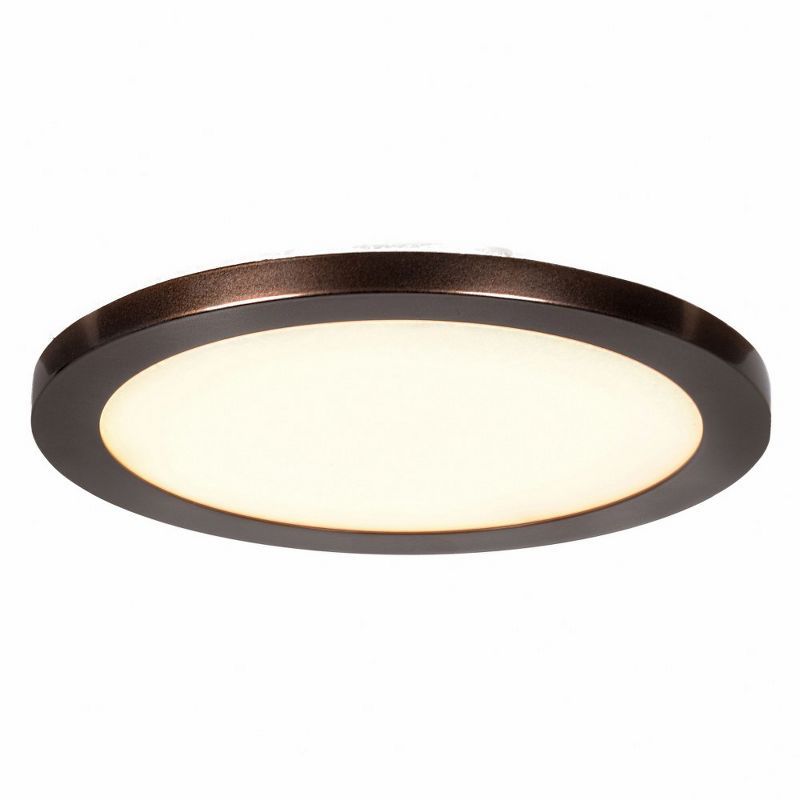 Bronze LED Flush Mount Ceiling Light with Acrylic Lens