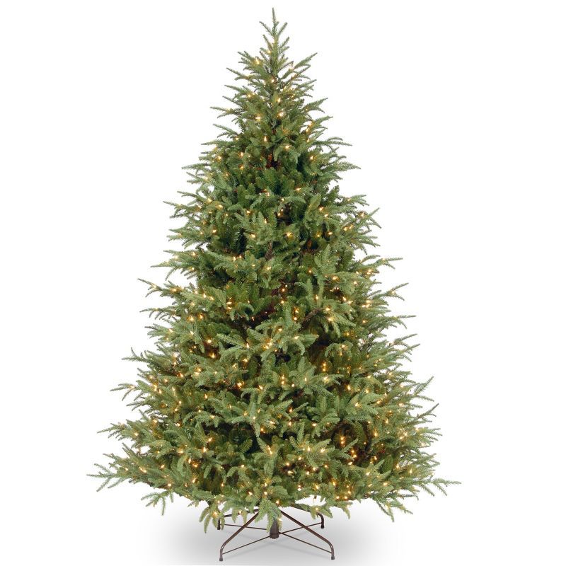 6.5' Green Fir Prelit Artificial Christmas Tree with Clear Lights