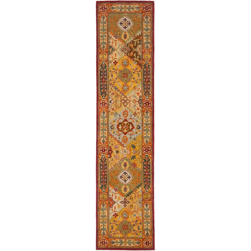 Heritage Floral Multi-Color Hand Tufted Wool Area Rug