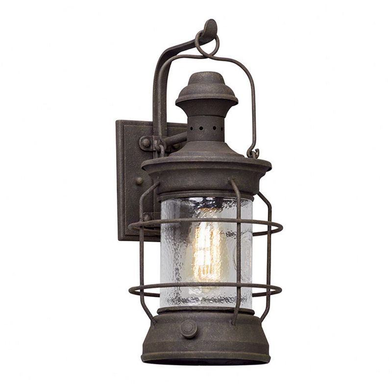 Centennial Rust Bronze Outdoor Wall Sconce with Clear Glass Shade