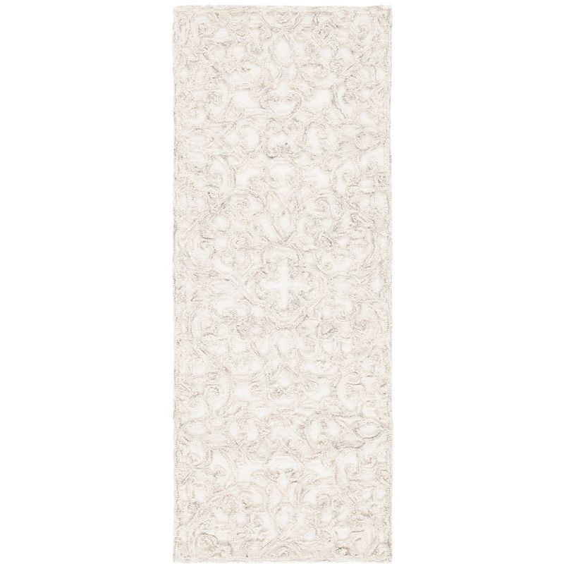 Camel & Ivory Hand-Tufted Wool Rectangular Rug - 2'3" x 4'