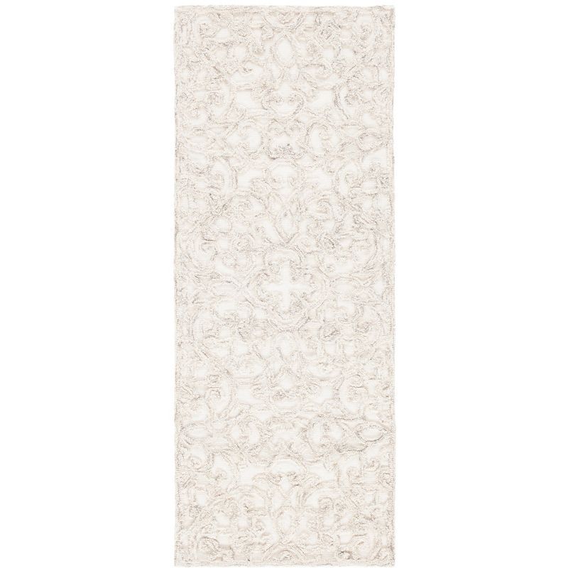 Camel & Ivory Hand-Tufted Wool Rectangular Rug - 2'3" x 4'