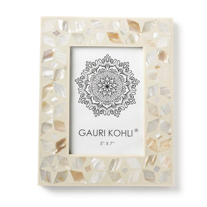 Ivory Mother of Pearl 5x7 Picture Frame