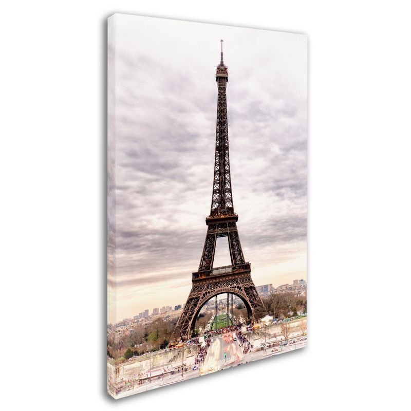 Philippe Hugonnard Eiffel Tower Paris Framed Canvas Art 12'' x 19''