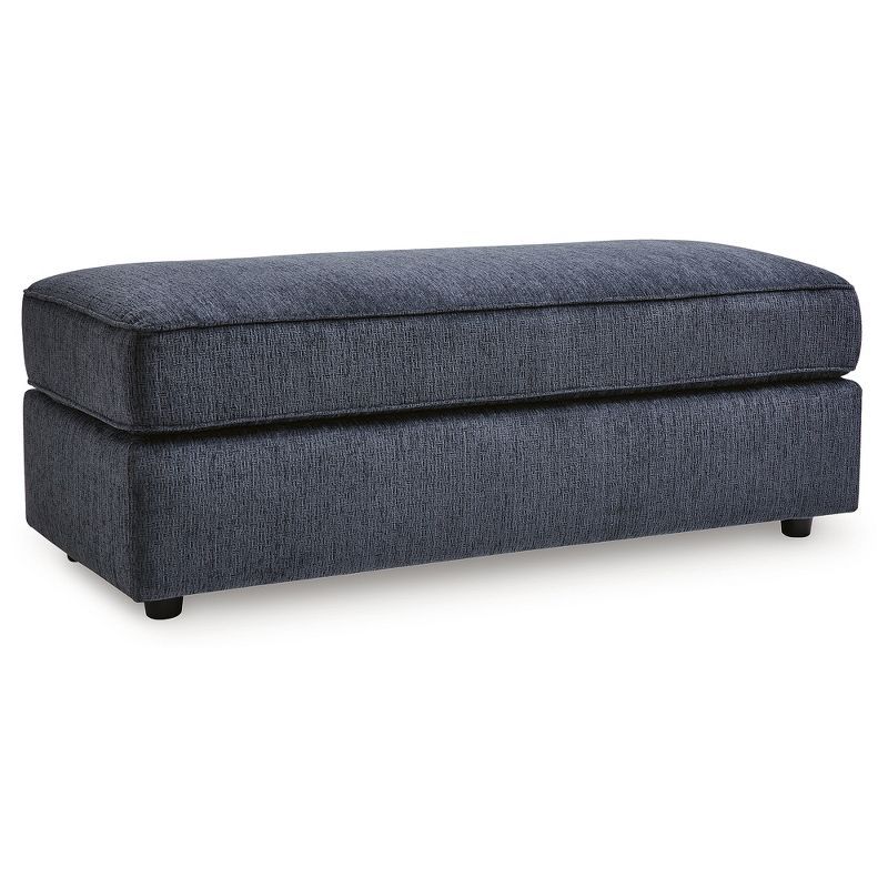 Albar Place Oversized Black Upholstered Accent Ottoman