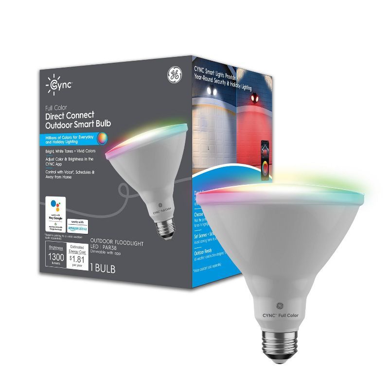 Smart Color Changing Outdoor LED Floodlight Bulb with Voice Control