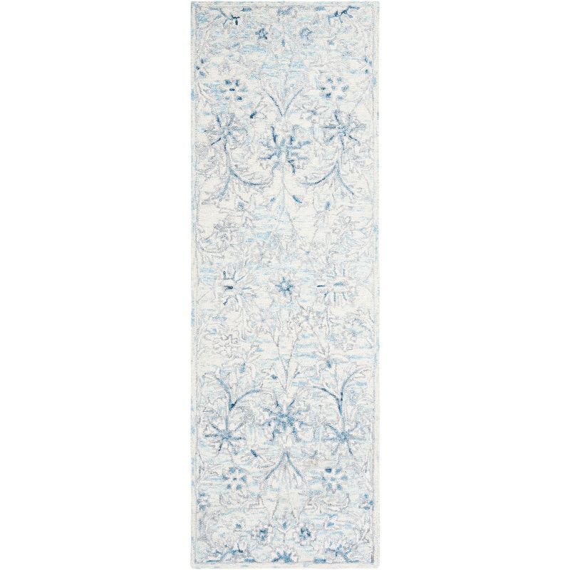 Ivory Elegance Hand-Tufted Wool Runner Rug - 2'3" x 7'